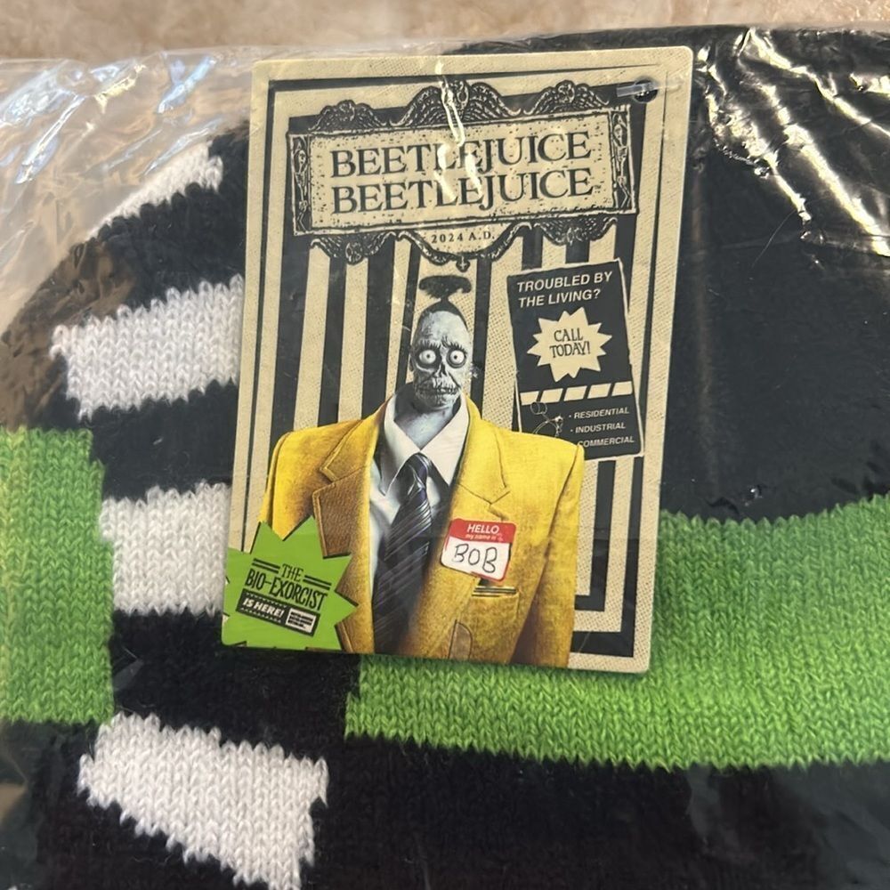 BEETLEJUICE Stocking Hat NWT - Picture 4 of 5